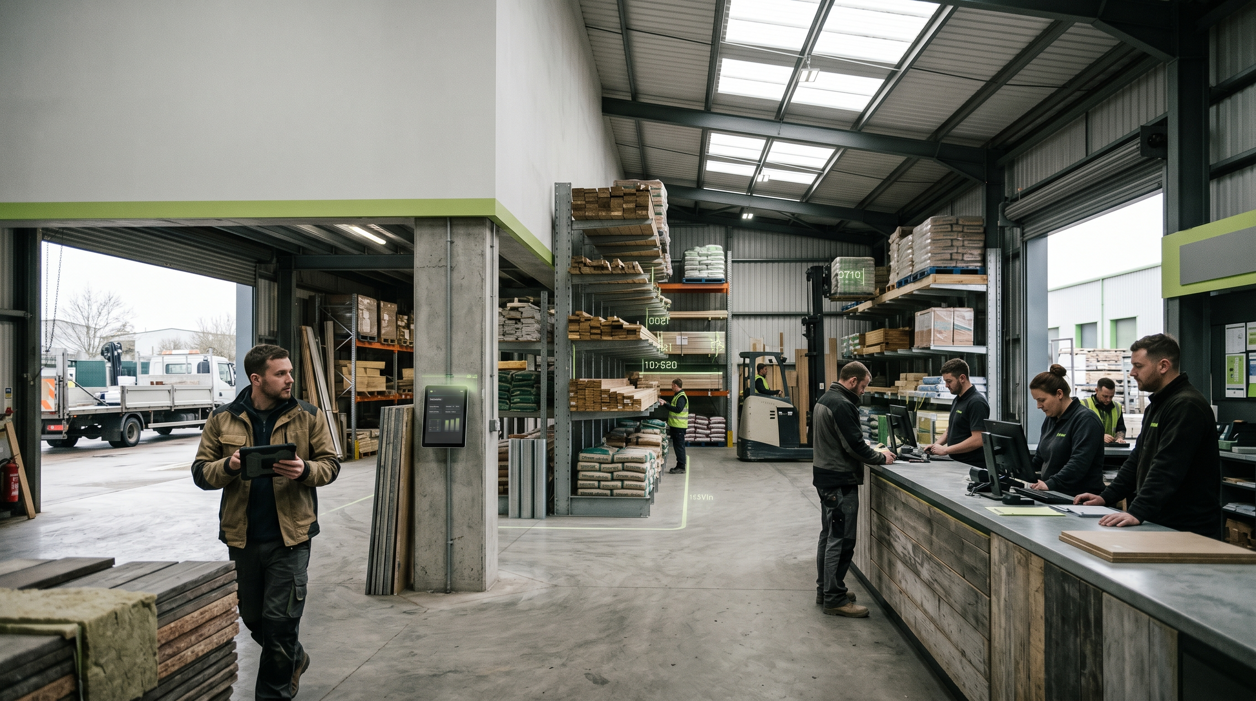 A digitally enabled builders merchant branch